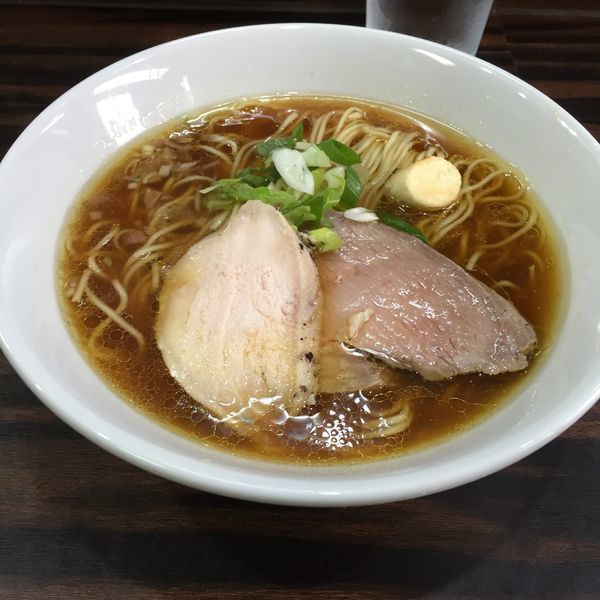 「中華そば＋肉ご飯」@中華そば 梟の写真