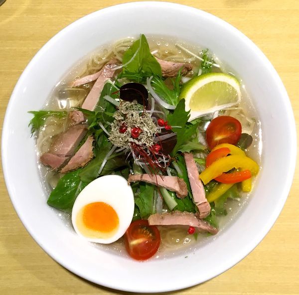 「［限定］冷やし塩ラーメン＋青とうがらし＋いかめし」@函館塩ラーメン 五稜郭の写真