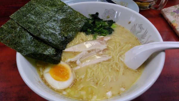 「初代　鶏白湯750円」@らーめん ドラごんちの写真