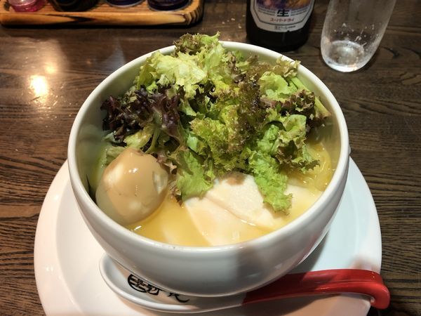 「鶏白湯 塩+ビール」@麺屋 時茂 西川口店の写真