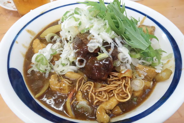 「【７月限定】揚げ蕎麦ぶっかけカレー南蛮 C」@MENYA 食い味の道有楽の写真