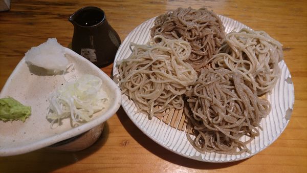 「二色そば、大盛り」@蕎楽亭の写真