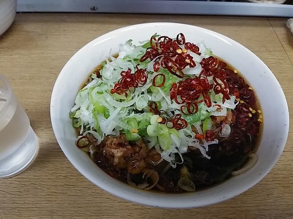 「ジャンボゲソそば」@一由そば 日暮里店の写真