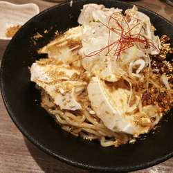 【限定】「くずし豆腐冷しゃぶまぜそば 胡麻だれぽん酢」