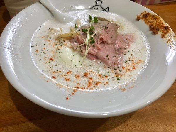 「鯛塩濃厚そば＋鯛だし味玉＋鯛だし飯」@鯛塩そば 縁の写真