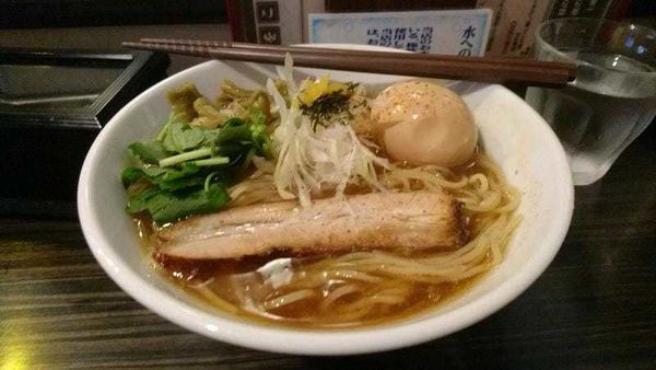 「鯵ニボそば750円（麺増し無料＋味玉はスタンプで）」@志奈そば 田なかの写真