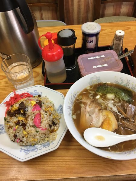 「半チャーハン&ラーメン」@ラーメンYaの写真