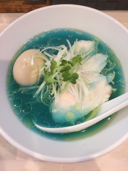 「鶏清湯 青」@濃厚鶏出汁拉麺 吉法師 KIPPOSHIの写真