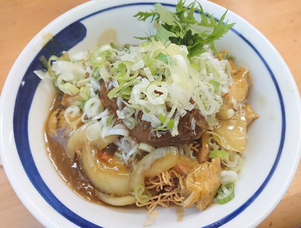 「【7月限定】揚げ蕎麦ぶっかけカレー南蛮（C）」@MENYA 食い味の道有楽の写真