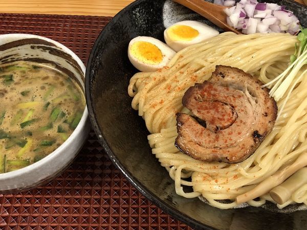 「にら辛つけ麺」@麺屋あげはの写真