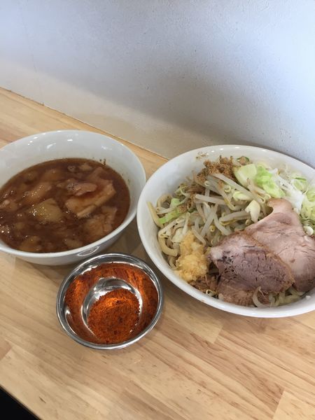 「ラーメン750円＋つけ150円、辛味50円」@ラーメン 他力也の写真