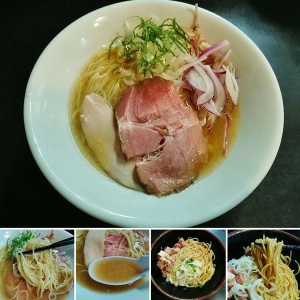 「冷やし塩そば＋冷やし和え玉(醤油)＝1000円」@麺処 晴の写真