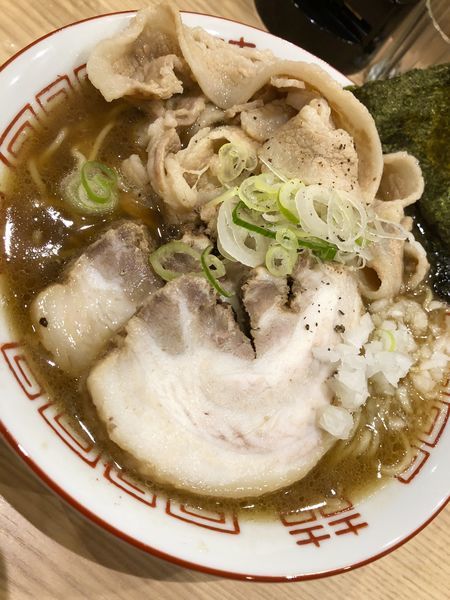 「【肉の日限定E】皆殺し〜中濃蟹そば肉増し〜￥1300」@Handicraft Worksの写真