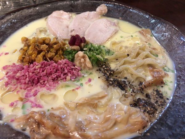 「創作 トウモロコシの冷たいらぁめん 990円」@麺や 庄のの写真