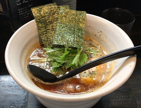「彩深 トマトラーメン(期間限定)＋炊き込みごはん」@麺屋 奨 TASUKUの写真