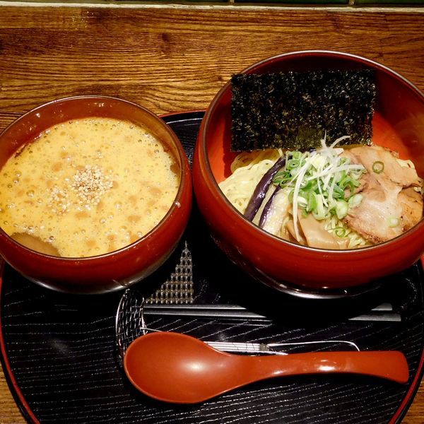 「納豆つけ麺（細麺 1,200円）」@めん処 しかたの写真