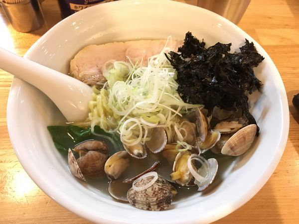 「あさり～潮～ラーメン」@らーめん 月の兎影の写真
