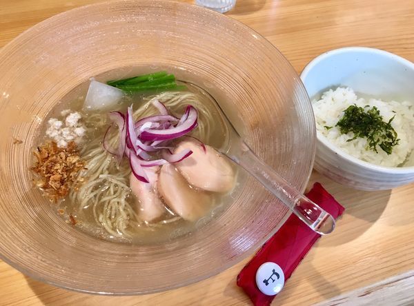 「煮干冷やしらぁ麺お茶漬けセット」@麺屋 さくら井の写真