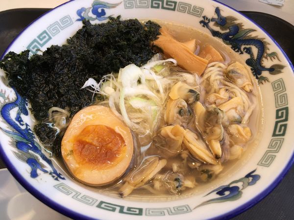 「あさりとあおさの塩ラーメン」@らーめん 波市の写真