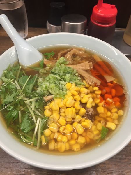 「醤油麺かたコーン」@熊王の写真