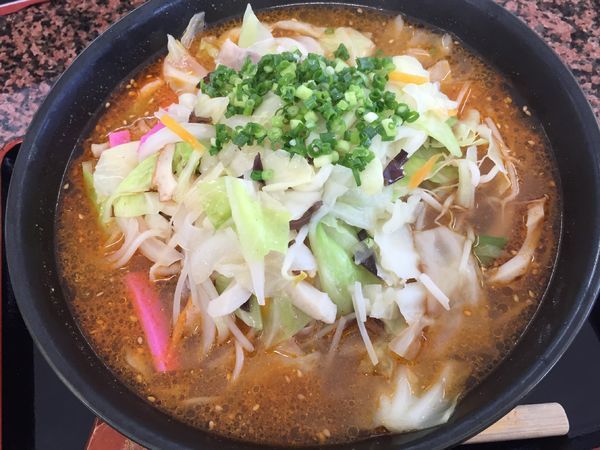 「ちゃんぽん (ピリ辛スープ)」@らくいち 敬川店の写真