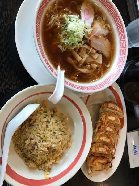 「新・極上中華そばチャーハンミックスセット928円」@幸楽苑 フォレオ菖蒲店の写真