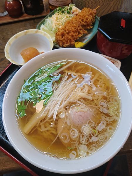 「和風ラーメンランチ 890円 アイスコーヒー 100円」@和風レストラン はしもとの写真