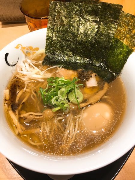 「焼きのり味玉そば 醤油」@SOBAHOUSE 金色不如帰 新宿御苑本店の写真