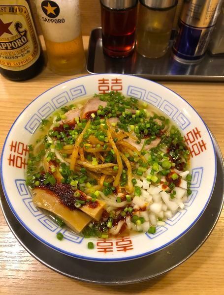 「ジオラマのぶっかけ ￥880 with Beer」@煮干そば 流。の写真