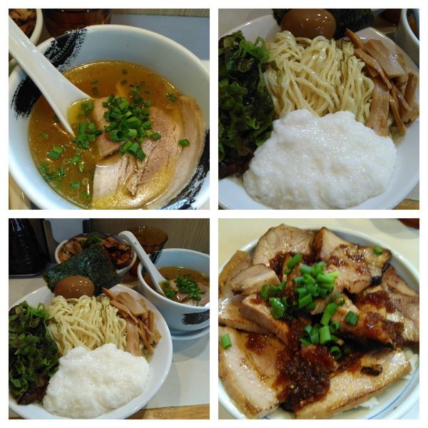 「【限定】淡麗塩つけめん大盛り＋炙りチャーシュー丼」@麺屋 扇 SENの写真