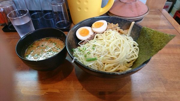 「味噌つけ麺 味玉」@麺酒場 でめきんの写真