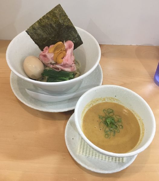 「特製濃厚ウニつけ麺 1480円」@麺屋BISQの写真