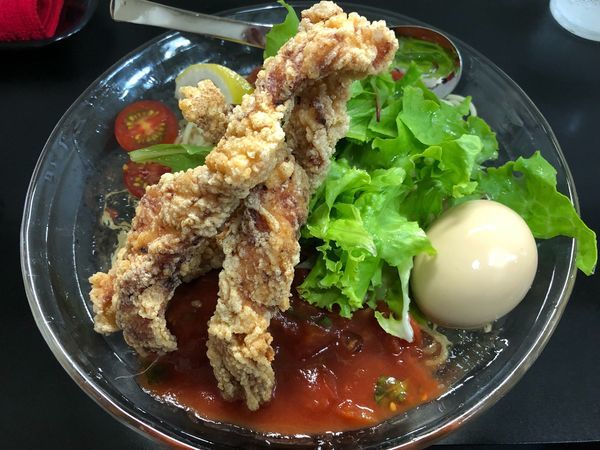 「（限定）冷やしトマト麺」@自家製麺SHINの写真