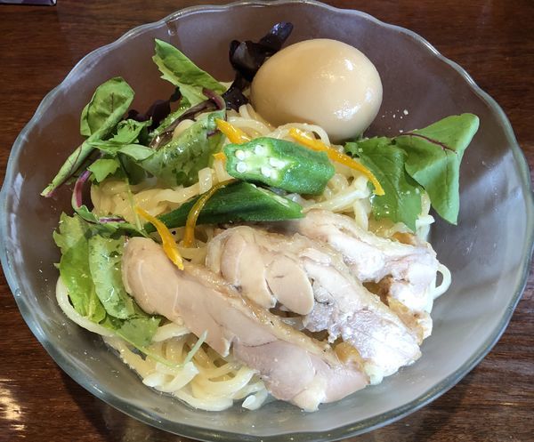 「山葵＋味玉（￥800＋￥100）」@こくまろ鶏らーめん 久久の写真