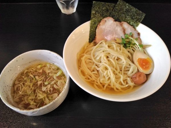 「きまぐれ限定 昆布お茶〆 梅塩つけそば」@麺屋 シロサキの写真