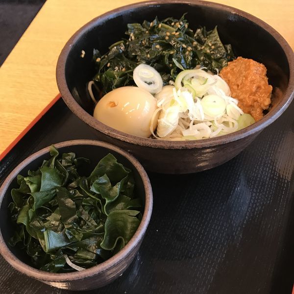 「【店舗限定】当店限定メニュー（￥450）＋わかめ（クーポン）」@ゆで太郎 芝店の写真