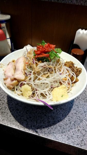 「宮し中華大盛970円ニンニクゴマだれ少し他マシマシ」@ラーメン宮郎の写真