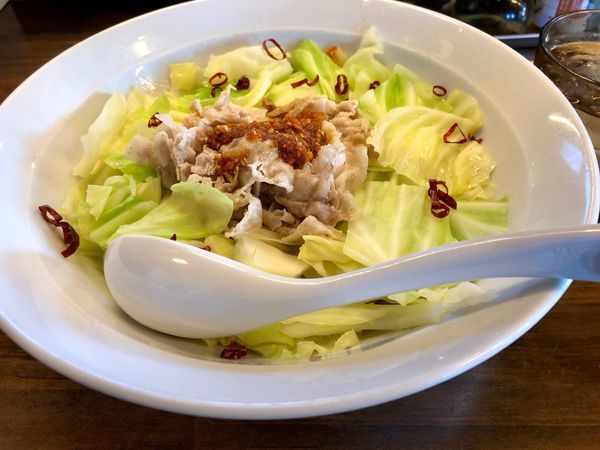 「ペペロンまぜそば ¥750」@濃厚つけ麺 茜堂の写真