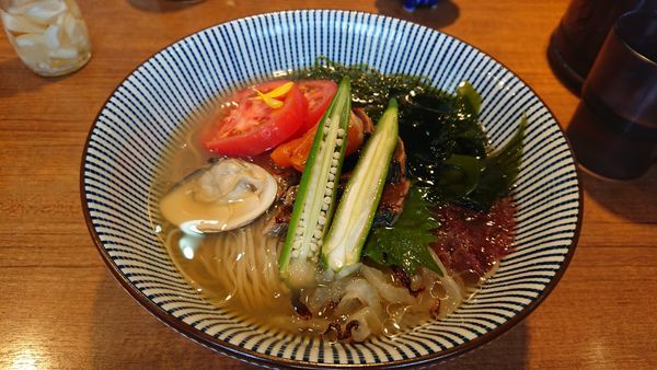 「【限定】海の日の冷やしSea food noodle」@寿製麺よしかわ 川越店の写真
