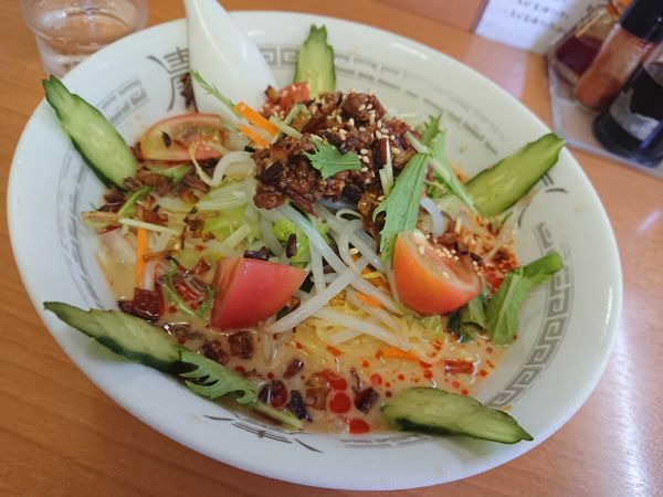 「冷やし担々麺 850円」@源ちゃんラーメンの写真