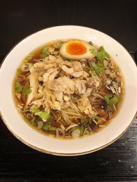 「【夏季限定】冷やし肉そば(細麺)」@龍のひげの写真