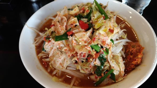 「極辛ラーメン野菜増し」@激辛拉麺 鷹の爪の写真