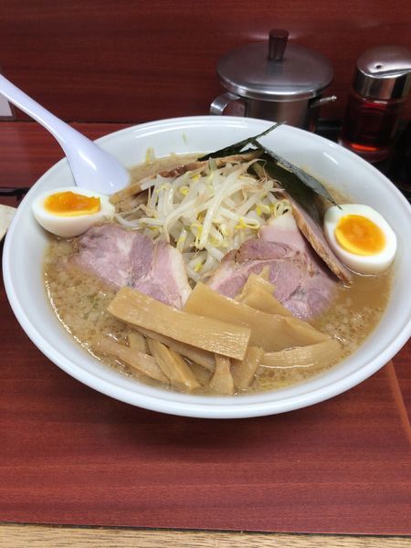 「まるいちスペシャル 大盛 +もやし」@中華そば まるいちの写真