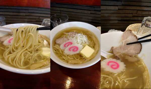 「『塩バターラーメン+大盛(￥730+100)』」@麺屋 もろの写真