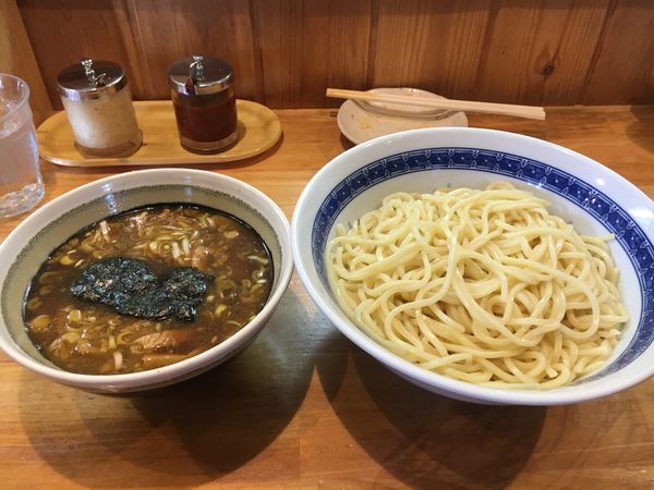 「つけ麺 並  Beer with つまみ」@自家製中華そば としおかの写真