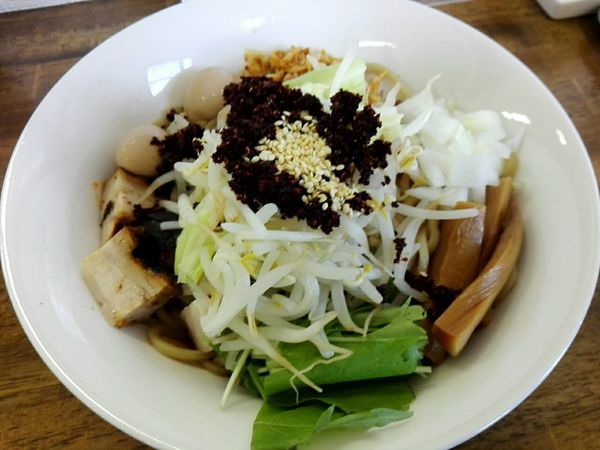 「辛いまぜそば」@麺処 はつがいの写真