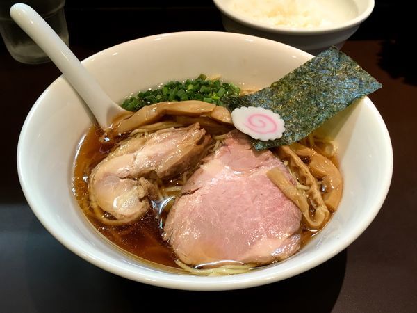 「［限定］冷やしにぼしそば ＋ ごはん」@おおぜき中華そば店の写真