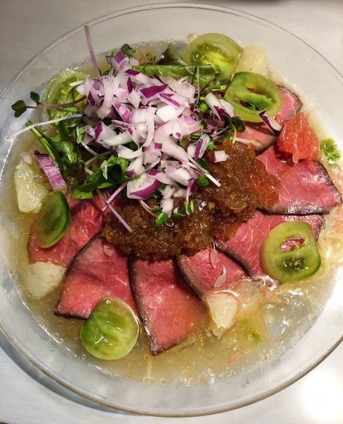 「【夏季限定】ローストビーフの冷やし中華」@中華蕎麦 瑞山（ZUIZAN）の写真