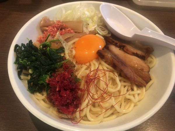 「海老しお油そば(大盛り無料) ¥750」@中華そば いちやの写真