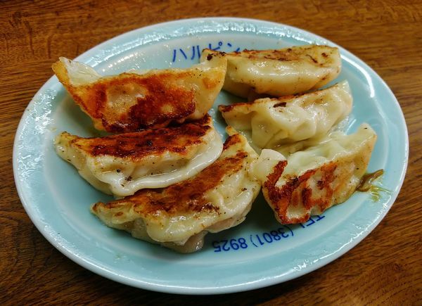 「餃子(6個)　350円」@中華料理 ハルピンの写真